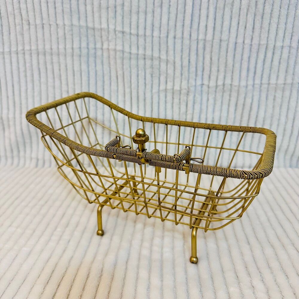 Brass Finish Bathtub Dish Holder